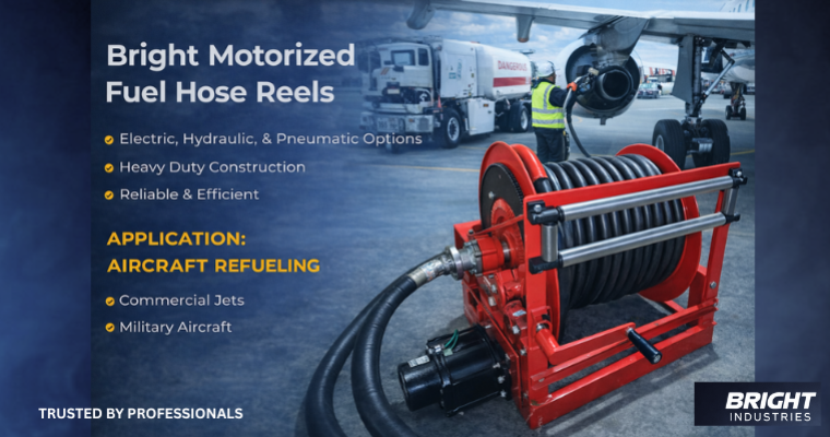 MOTOR REWIND FUEL HOSE REEL