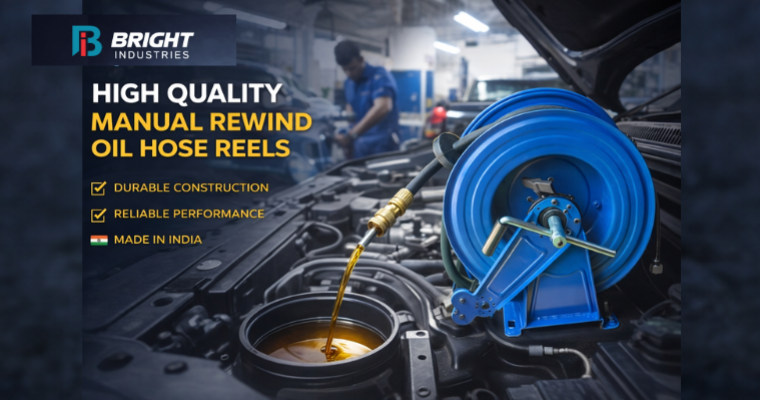 MANUAL REWIND OIL HOSE REEL
